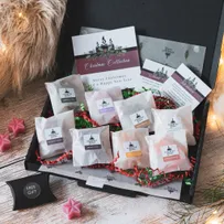 Christmas Wax Melt Sample Box with festive scents and star-shaped melts