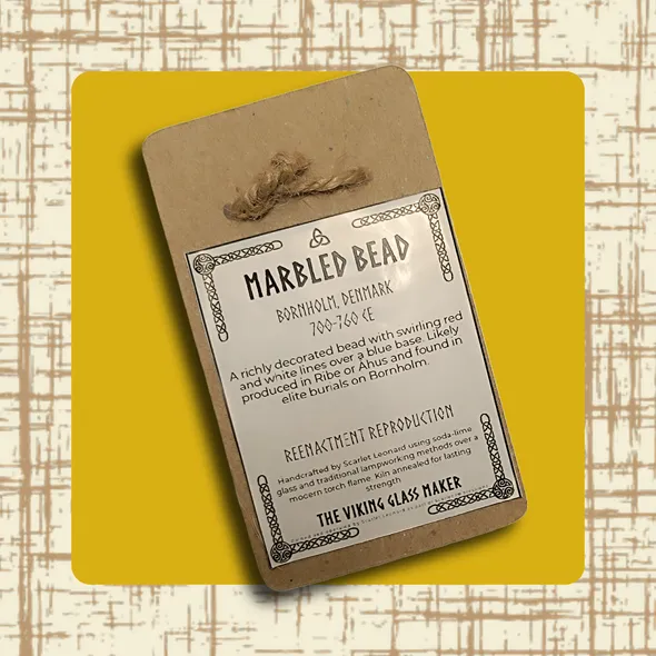 Visual of the back of the bead card