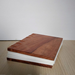 closed book with wooden cover