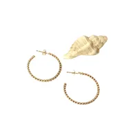 Gold hoop rarrings
