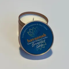 Lemongrass at sunrise Tin candle